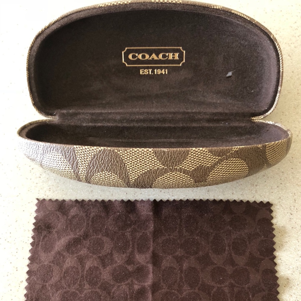 Authentic Coach glasses case